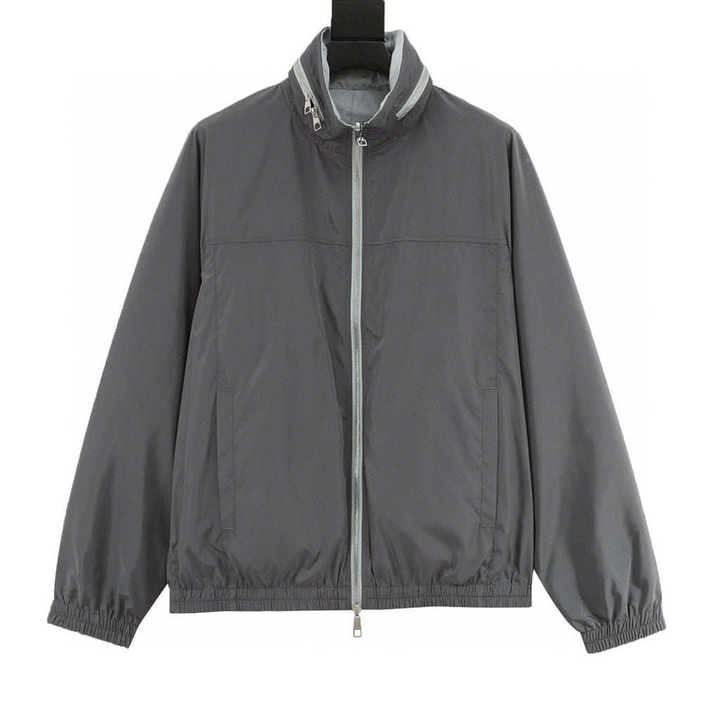 Louis Vuitton 26SS Reversible Olive & Black Zip-Up Blouson Jacket