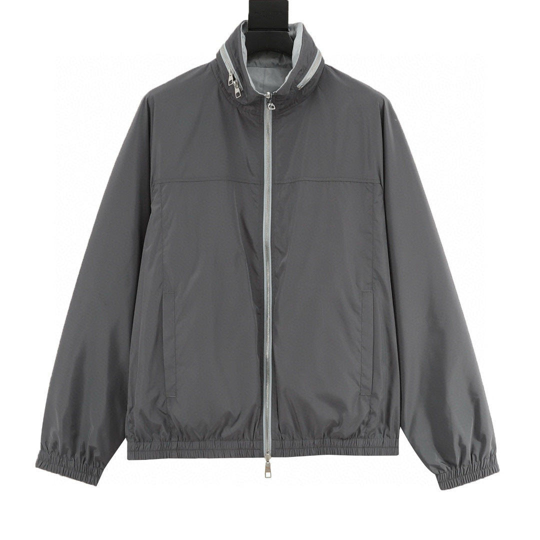 Louis Vuitton 26SS Reversible Olive & Black Zip-Up Blouson Jacket