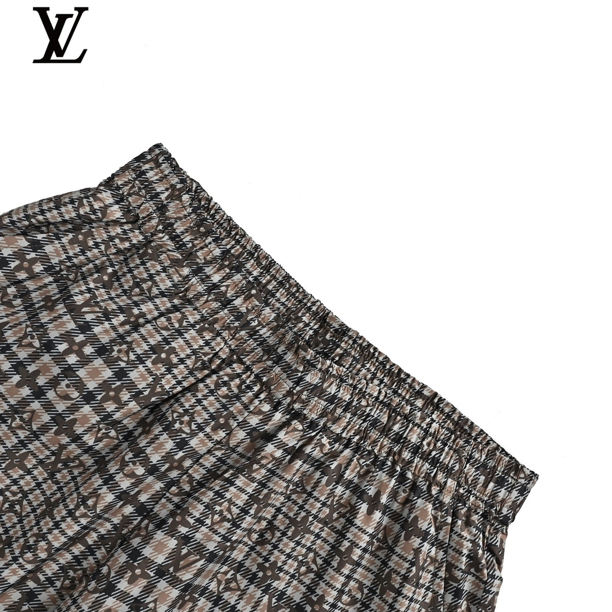 Louis Vuitton Men's Brown Check Monogram Swim Shorts