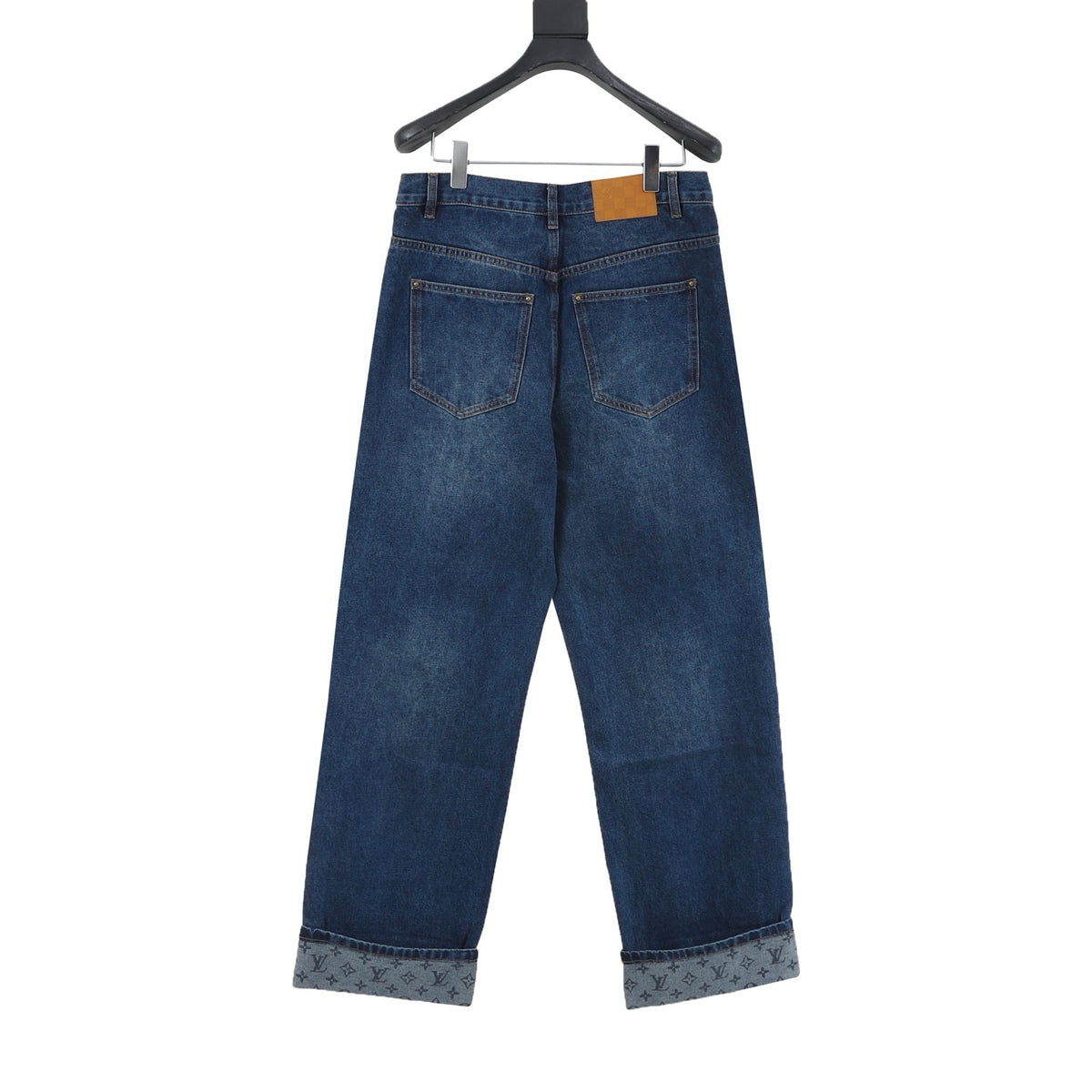 Louis Vuitton Men's Wide-Leg Jeans in Blue