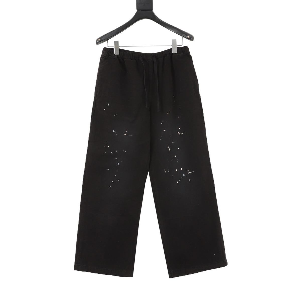 Nike Women's Men's Black Splatter Print Wide-Leg Pants