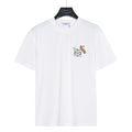 Loewe Rabbit Embroidery and Anagram Short-Sleeve T-Shirt in White