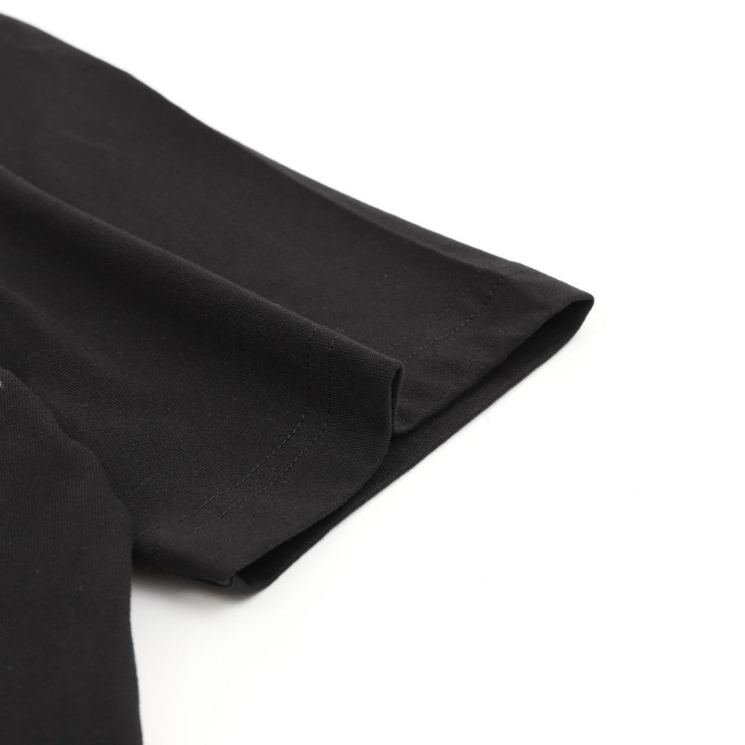 Plain Black Crew Neck T-Shirt