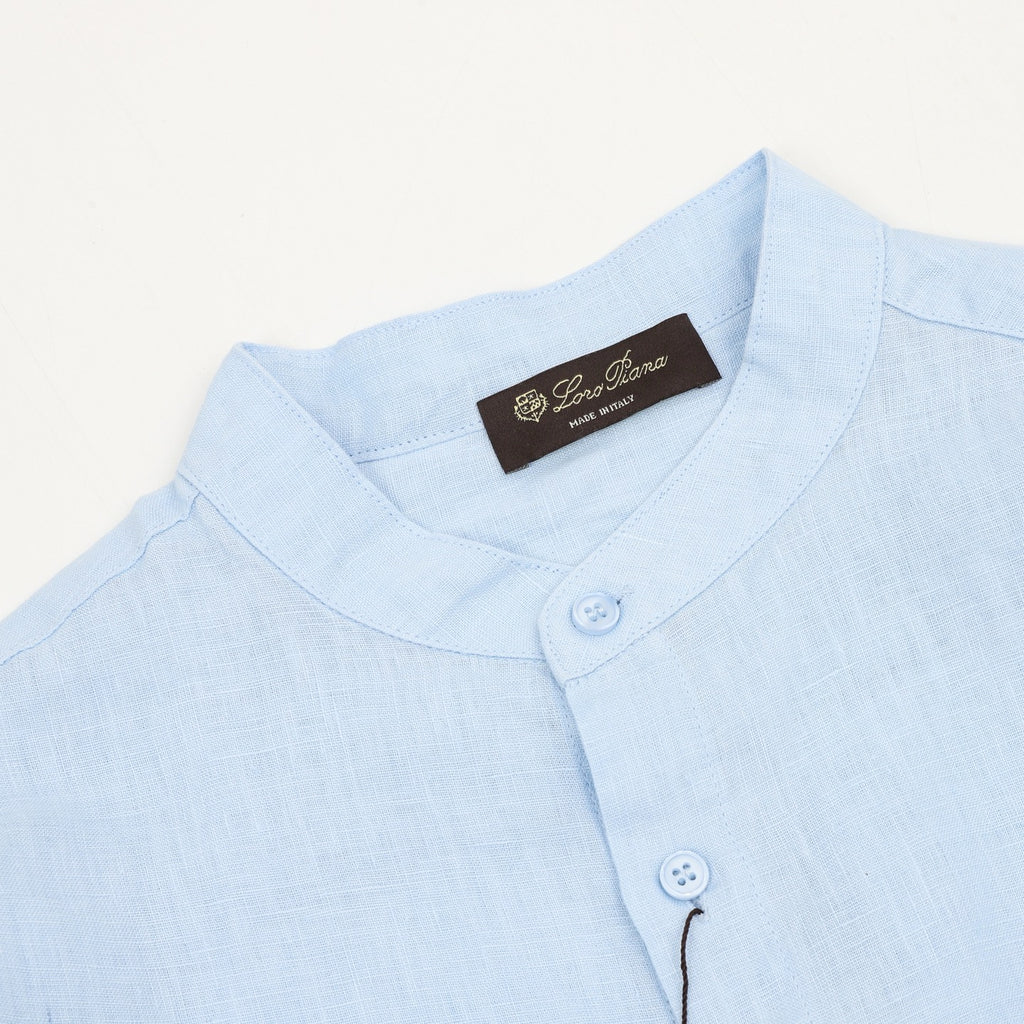 Loro Piana Crew Neck Linen Shirt
