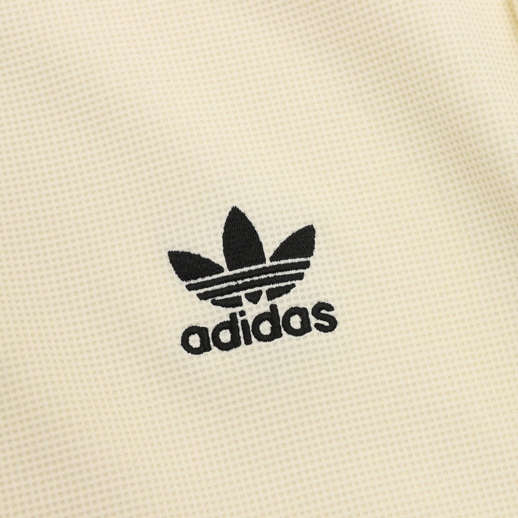 Adidas Originals American Retro Trefoil Track Jacket | Cream Burgundy Stripe Navy Trim
