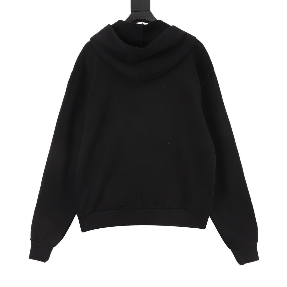 Balenciaga Women's & Men's Black Yellow Tape Logo Print Hoodie