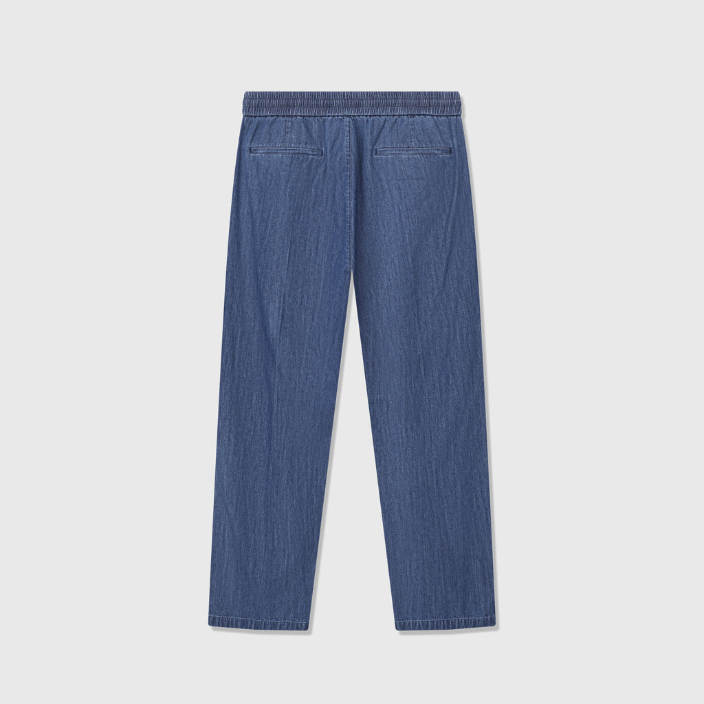 Loro Piana Dark Blue Drawstring Denim Trousers | Women's & Men's Styling