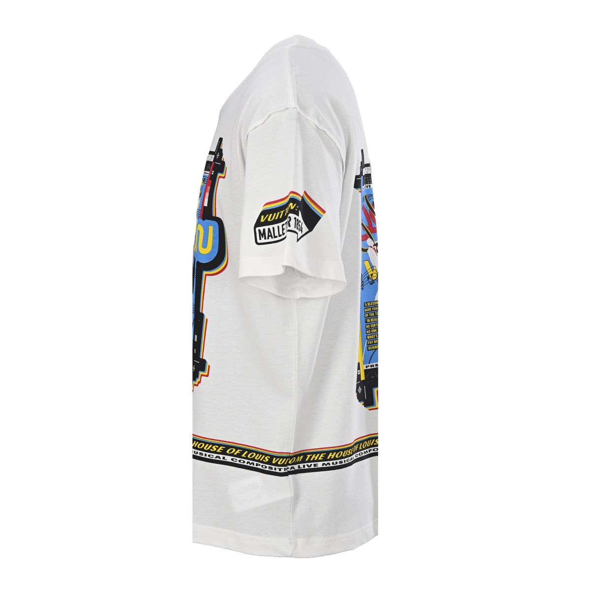 Louis Vuitton Women's / Men's Jazz Graphic Print T-Shirt in White