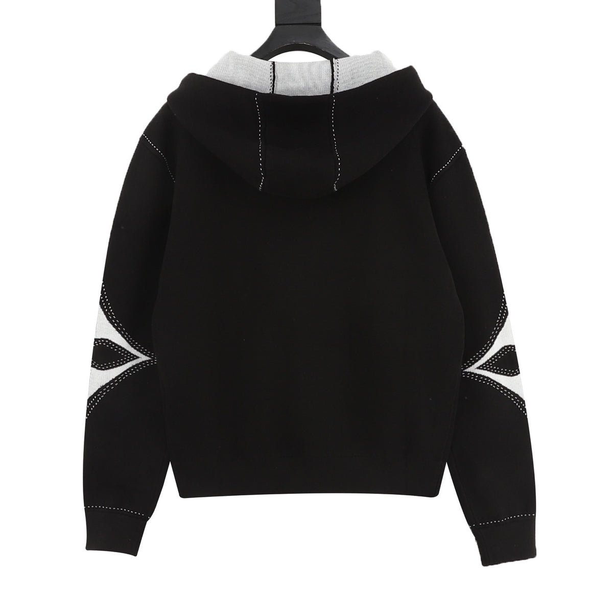 Louis Vuitton Women's / Men's Stitched Monogram Zip Hoodie in Black