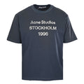 Acne Studios Stockholm 1996 Print Short-Sleeve T-Shirt in Dark Navy