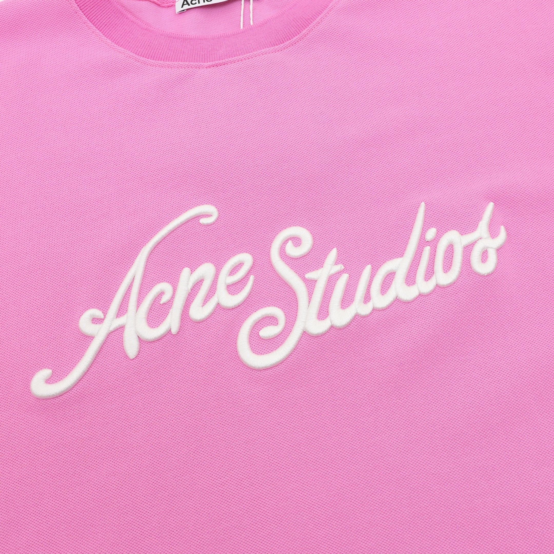 Acne Studios Logo Embroidered Long-Sleeve T-Shirt