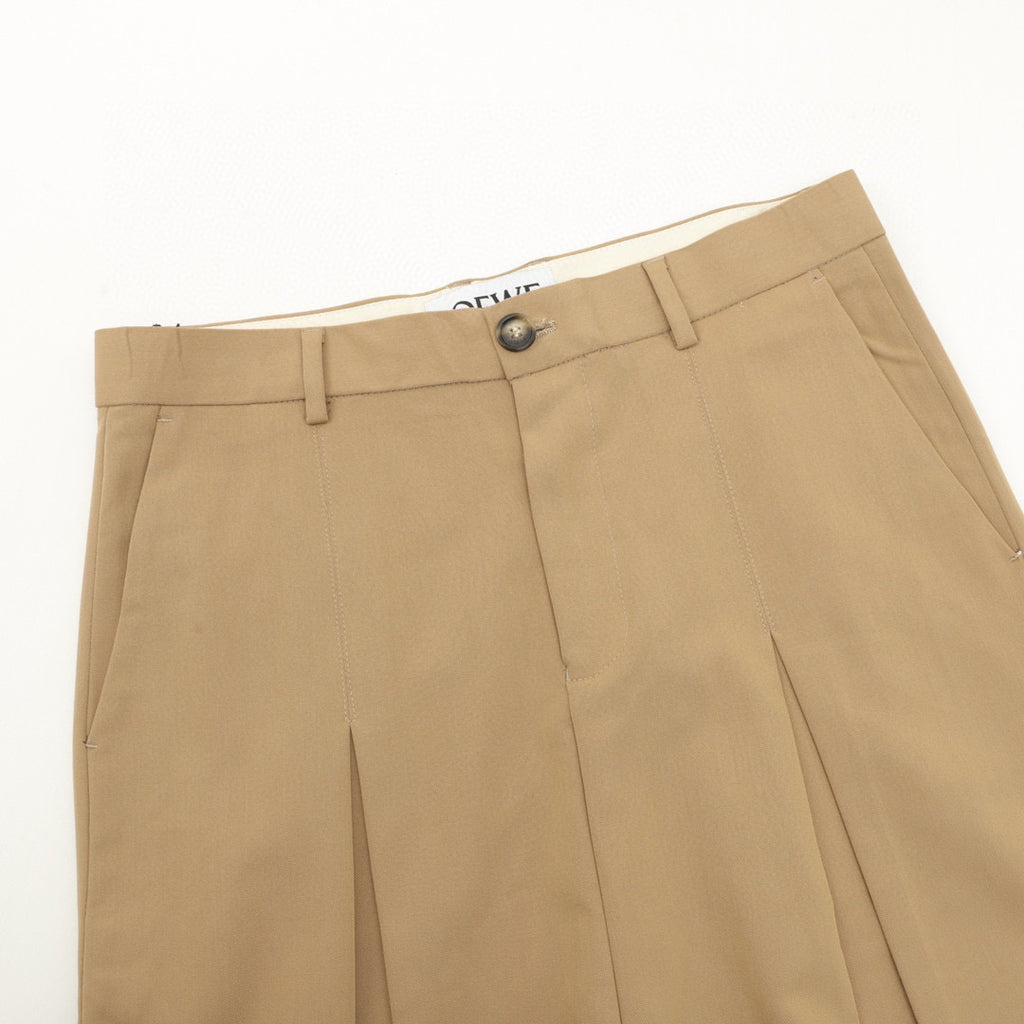 Loewe Deep Pleat Wide-Leg Tailored Trousers