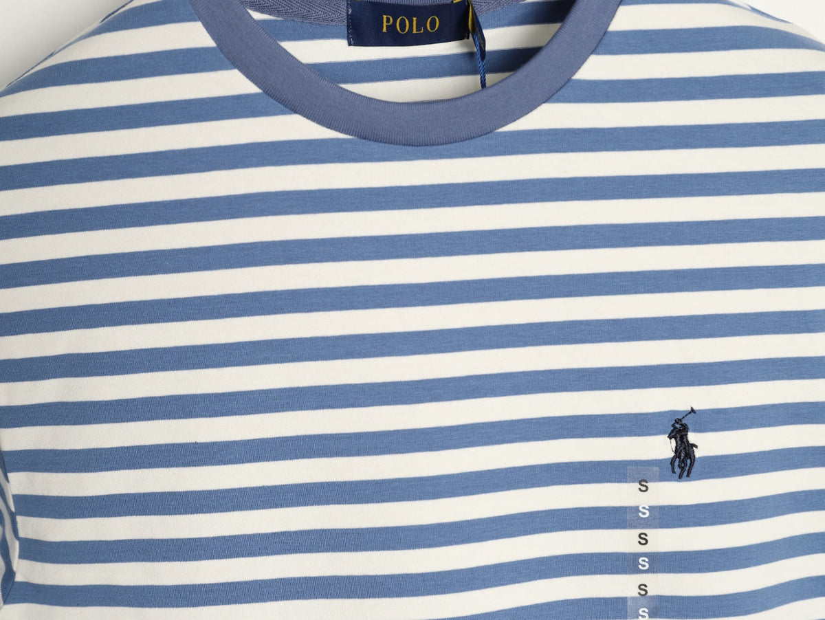 Polo Ralph Lauren Blue & White Striped T-Shirt