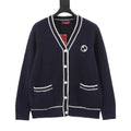Gucci Women's Men's Navy Interlocking G Knit Cardigan