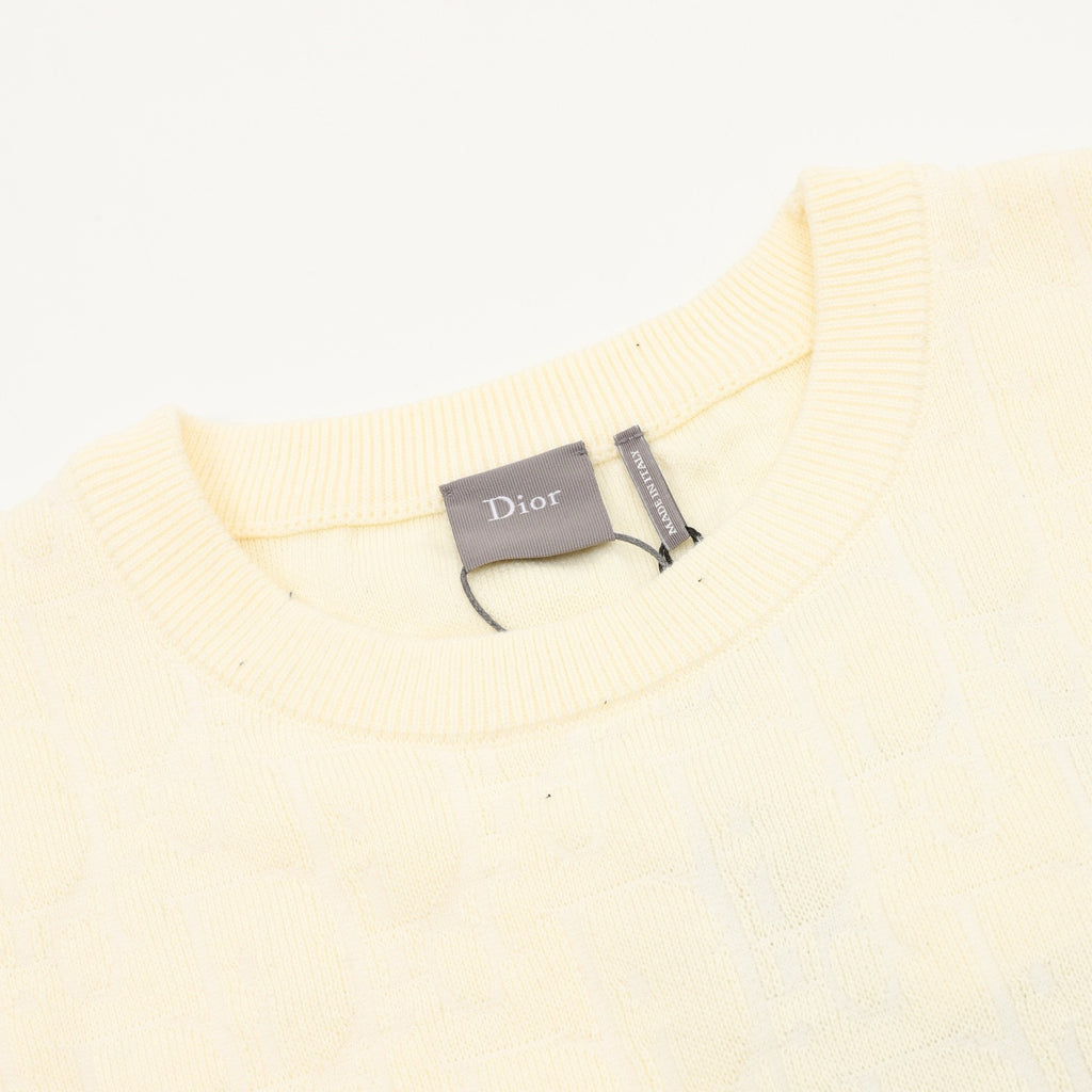 Dior CD Jacquard Crew Neck Knit Sweater