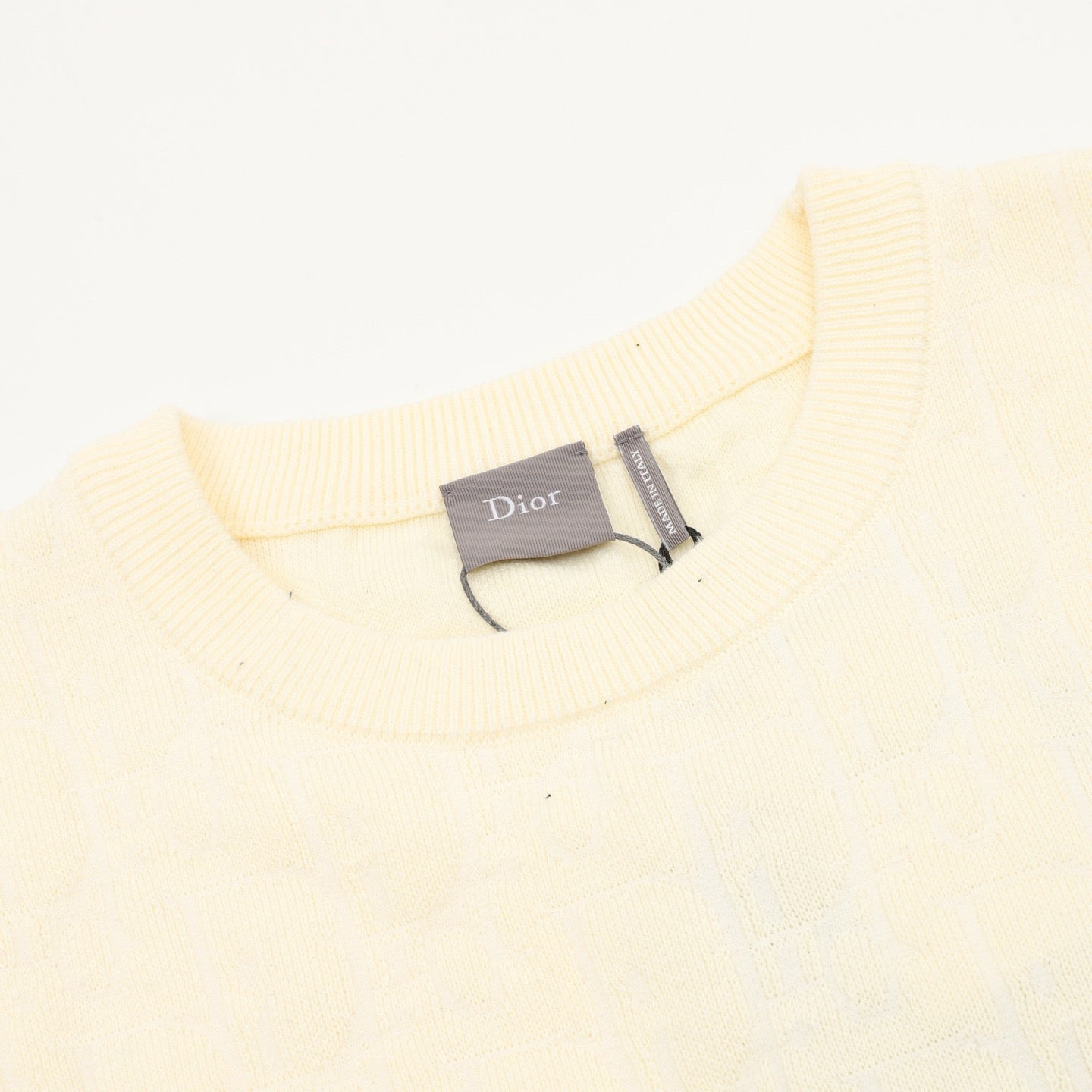 Dior CD Jacquard Crew Neck Knit Sweater