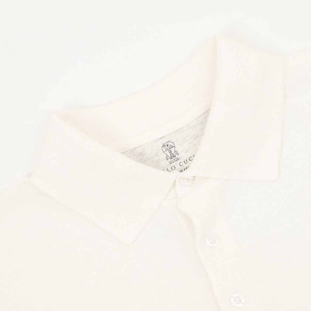 Brunello Cucinelli Small Logo Solid Color Polo Shirt