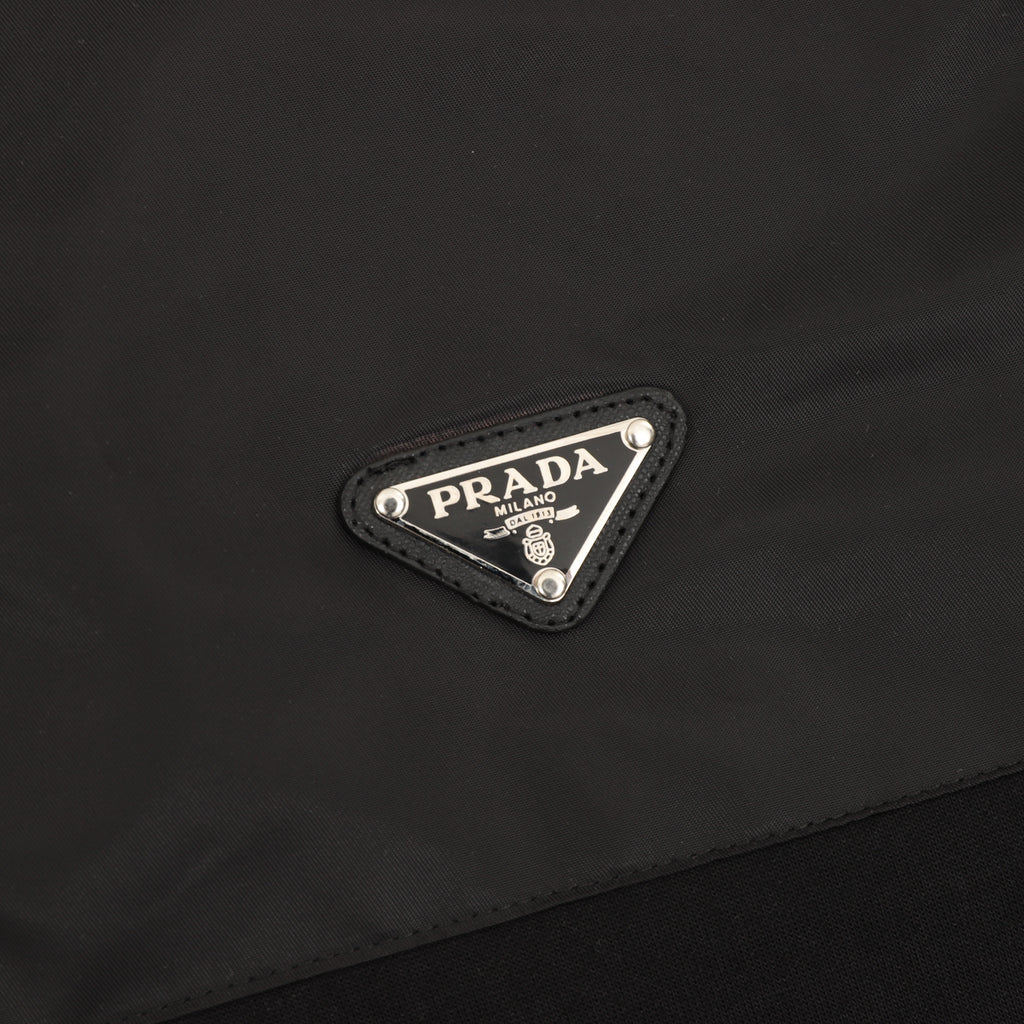 Prada Re-Nylon Triangle Logo Plaque Packable Hood Full-Zip Jacket