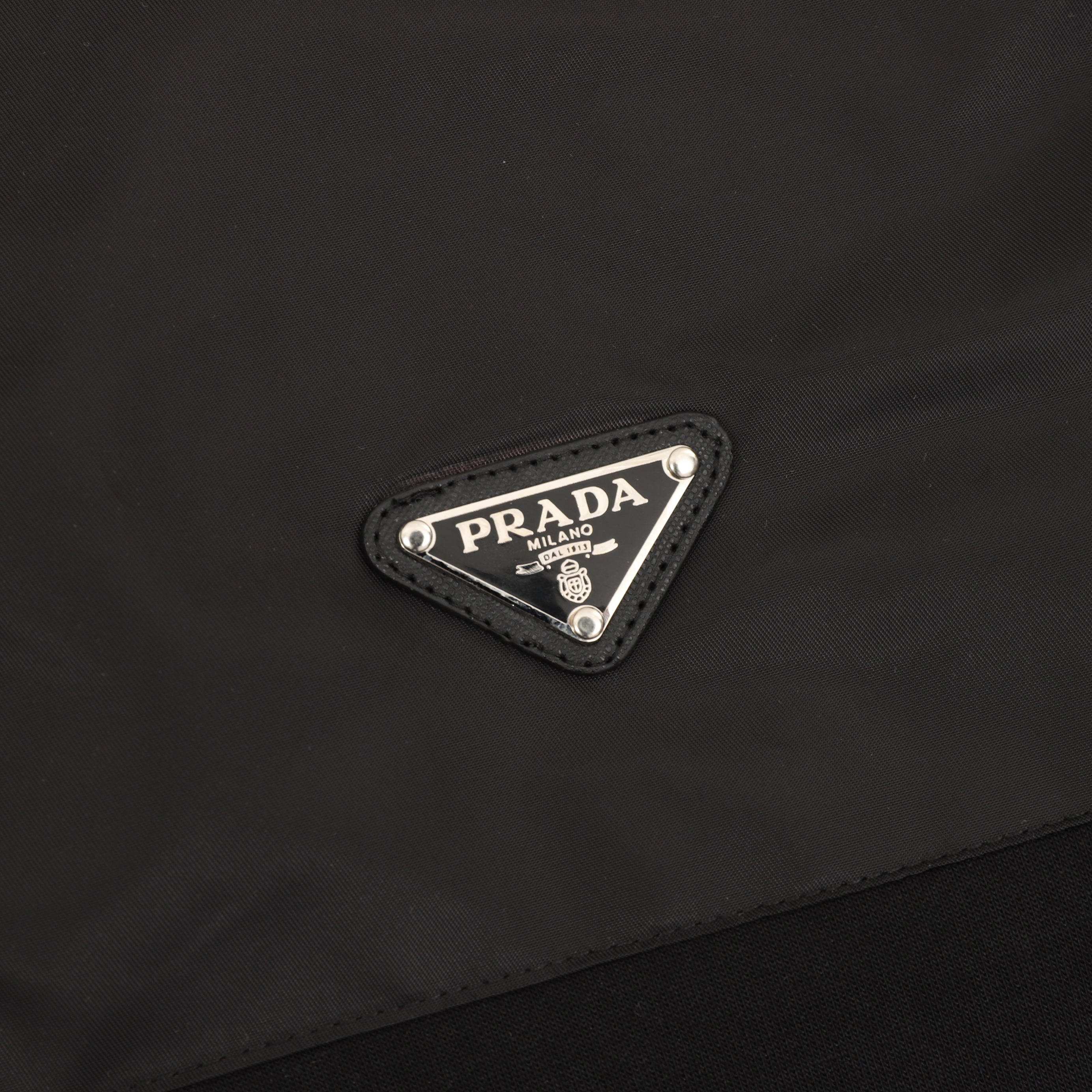 Prada Re-Nylon Triangle Logo Plaque Packable Hood Full-Zip Jacket