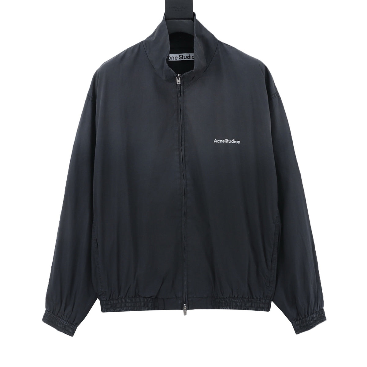 Acne Studios Women's Men's Black Stand-Collar Zip-Up Jacket