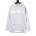 Balenciaga 26SS Destroyed Logo Print Washed Hoodie
