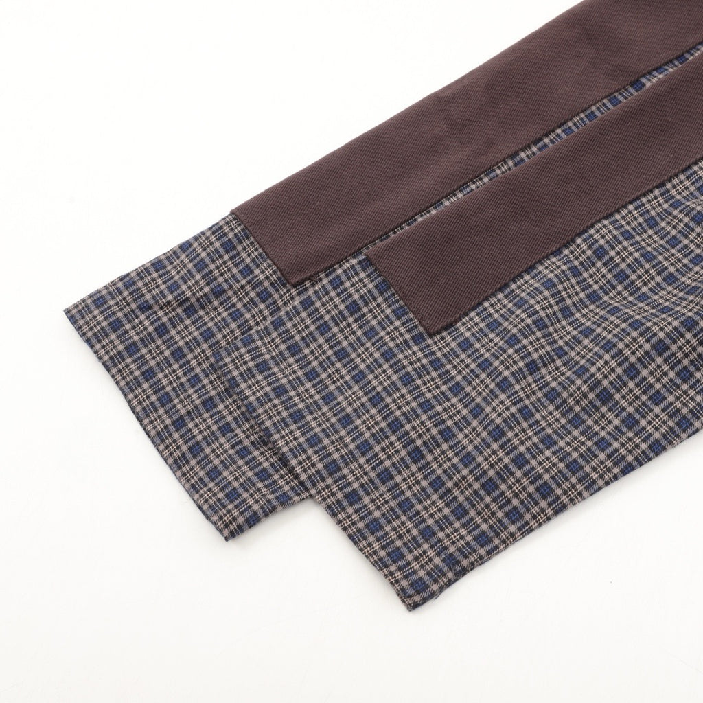 Acne Studios Patchwork Plaid Long-Sleeve Shirt