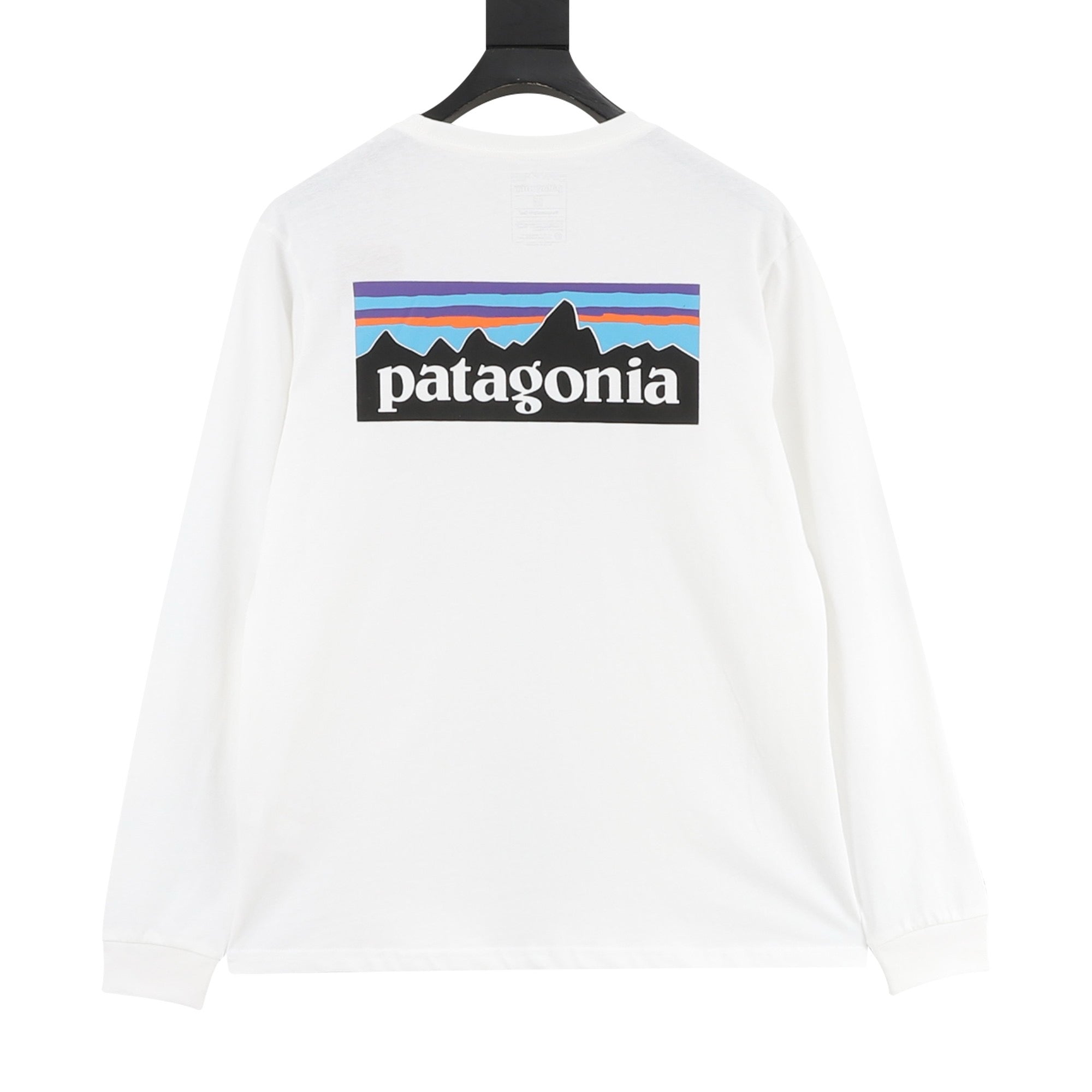 Patagonia P-6 Logo Long-Sleeve Responsibili-Tee — Black
