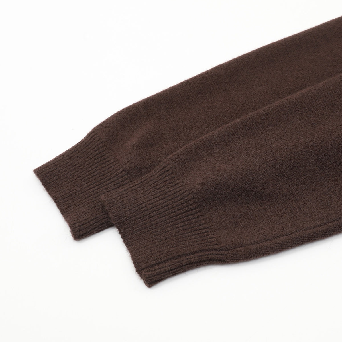 Burberry Women's Men's Brown Half-Zip Wool Sweater