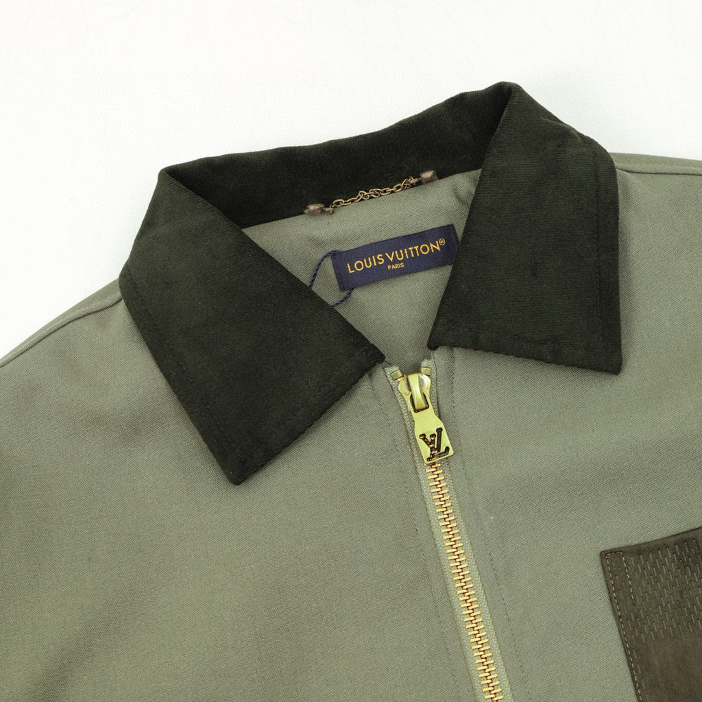 Louis Vuitton Damier Pocket LV Hardware Zip-Up Chore Jacket