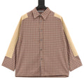 Acne Studios Patchwork Plaid Long-Sleeve Shirt