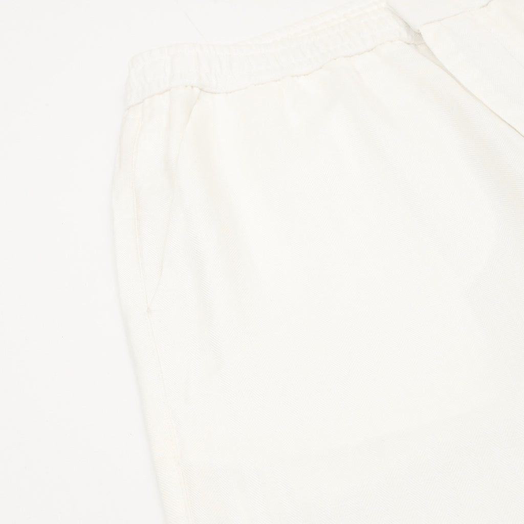 Brunello Cucinelli Drawstring Herringbone Linen Trousers
