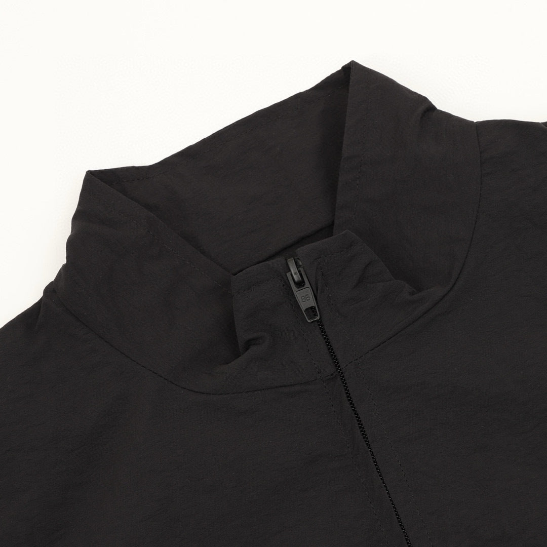 Balenciaga 26SS Back Logo Embroidered Zip-Up Track Jacket