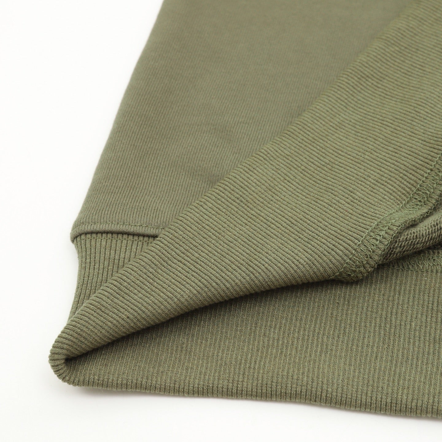 Stone Island Half-Zip Pullover Sweatshirt — Olive Green, Sleeve Badge | SS26