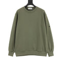 Stone Island Sleeve Badge Crewneck Sweatshirt | White Minimalist Luxury Streetwear