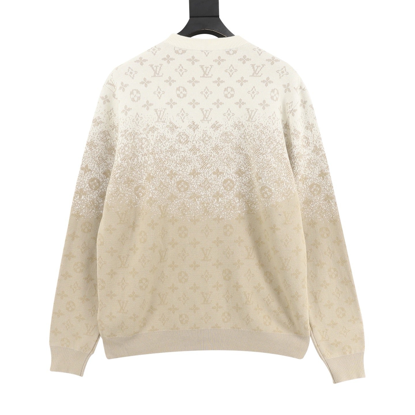 Louis Vuitton LV Monogram Gradient Knit Sweater | Khaki All-Over Print Luxury Knitwear