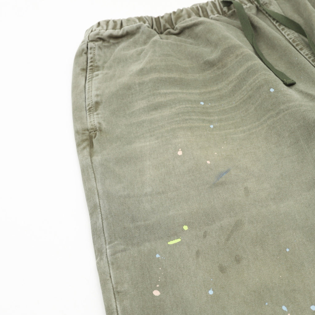 Acne Studios Women's Men's Olive Splatter Print Wide-Leg Pants