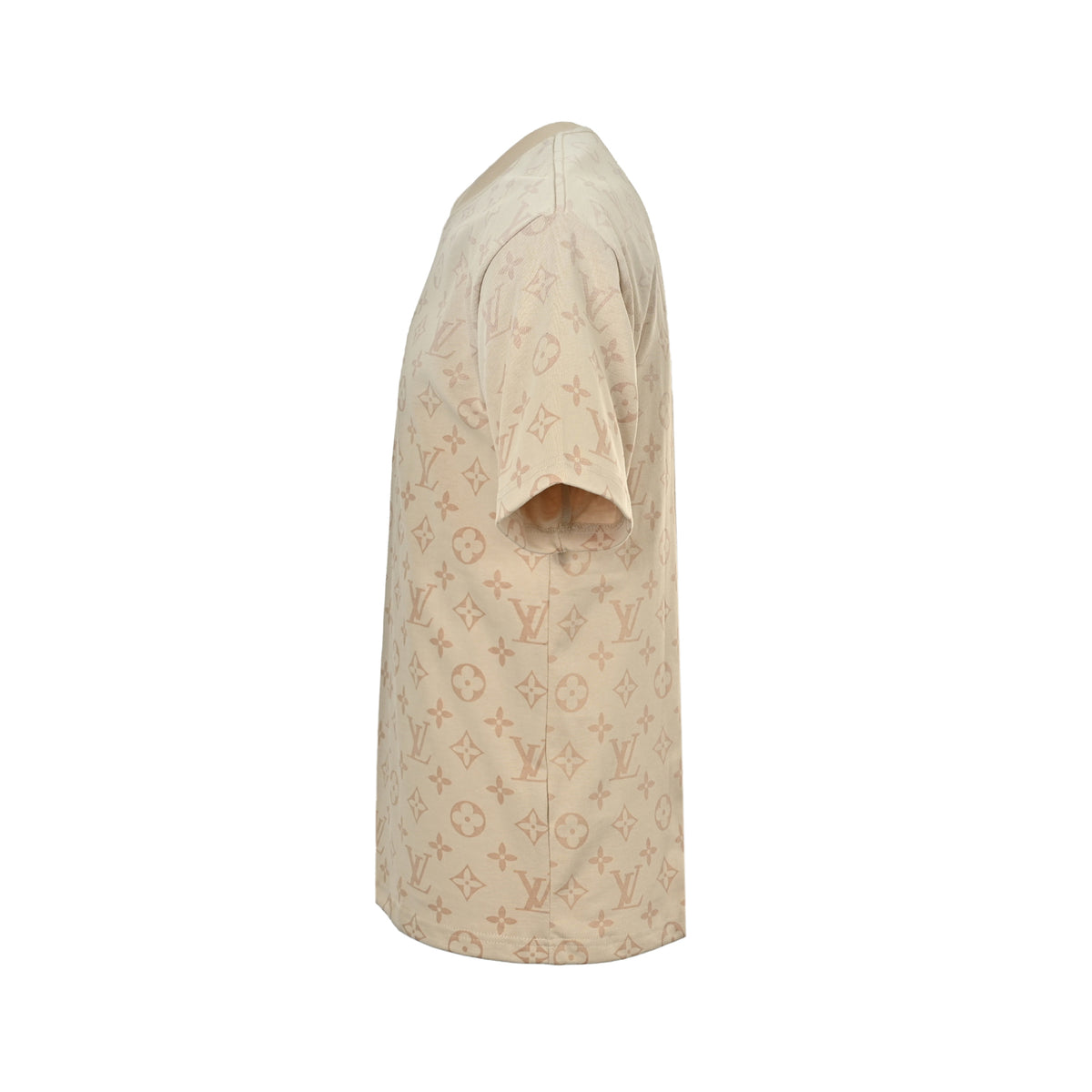 Louis Vuitton All-Over Monogram Short-Sleeve T-Shirt in Beige