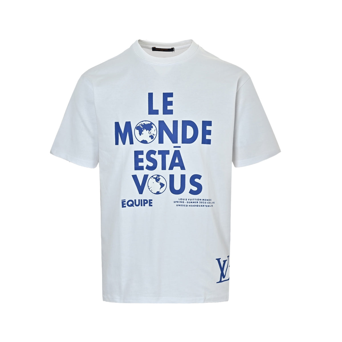 Louis Vuitton "Le Monde Est à Vous" Graphic Short-Sleeve T-Shirt in White