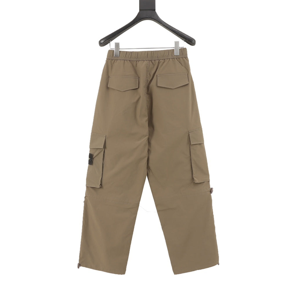 Stone Island Compass Badge Buckle-Belt Cargo Trousers