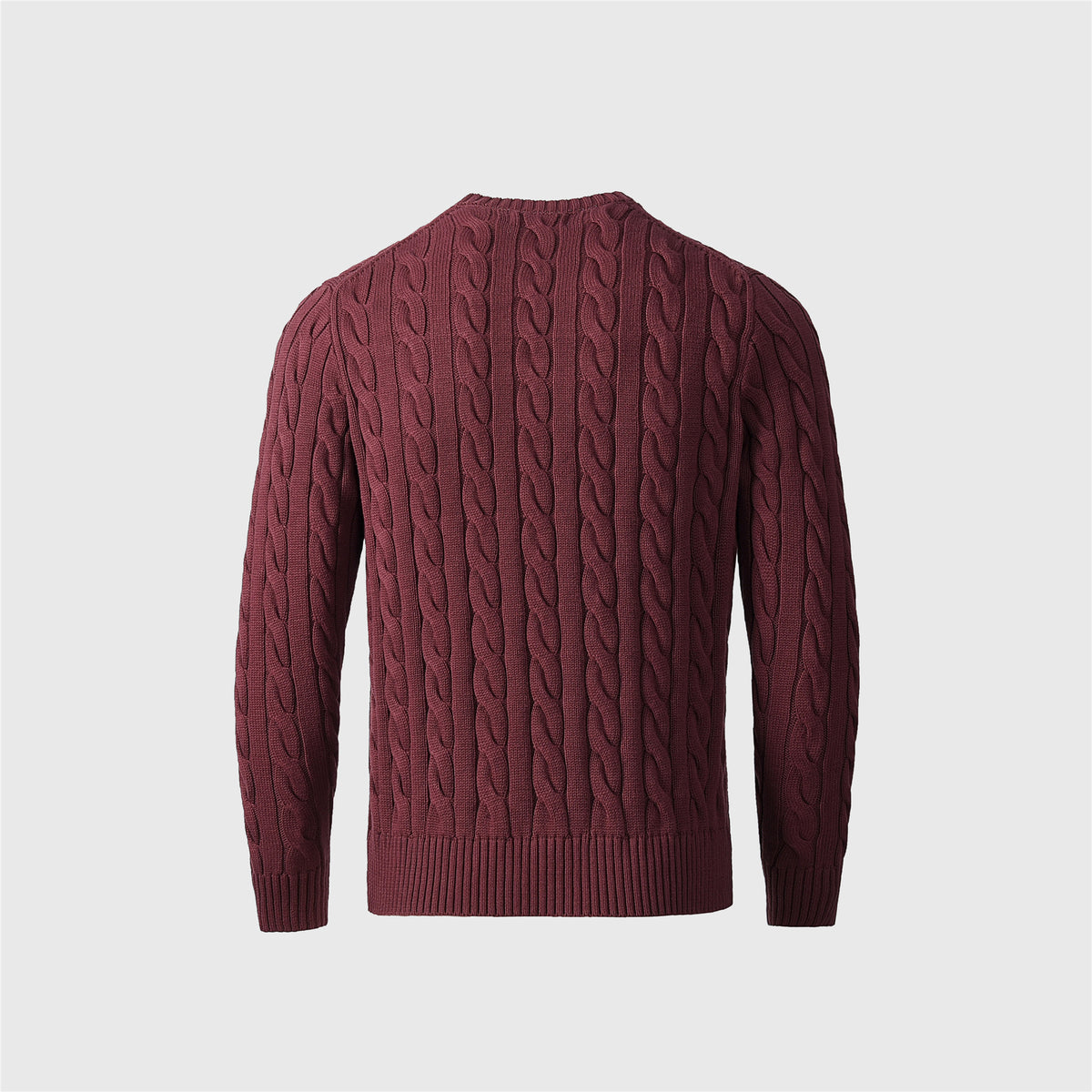 Polo Ralph Lauren Women's Men's Burgundy Cable Knit Crewneck Sweater