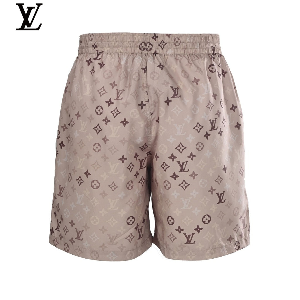Louis Vuitton Beige Monogram Drawstring Swim Shorts
