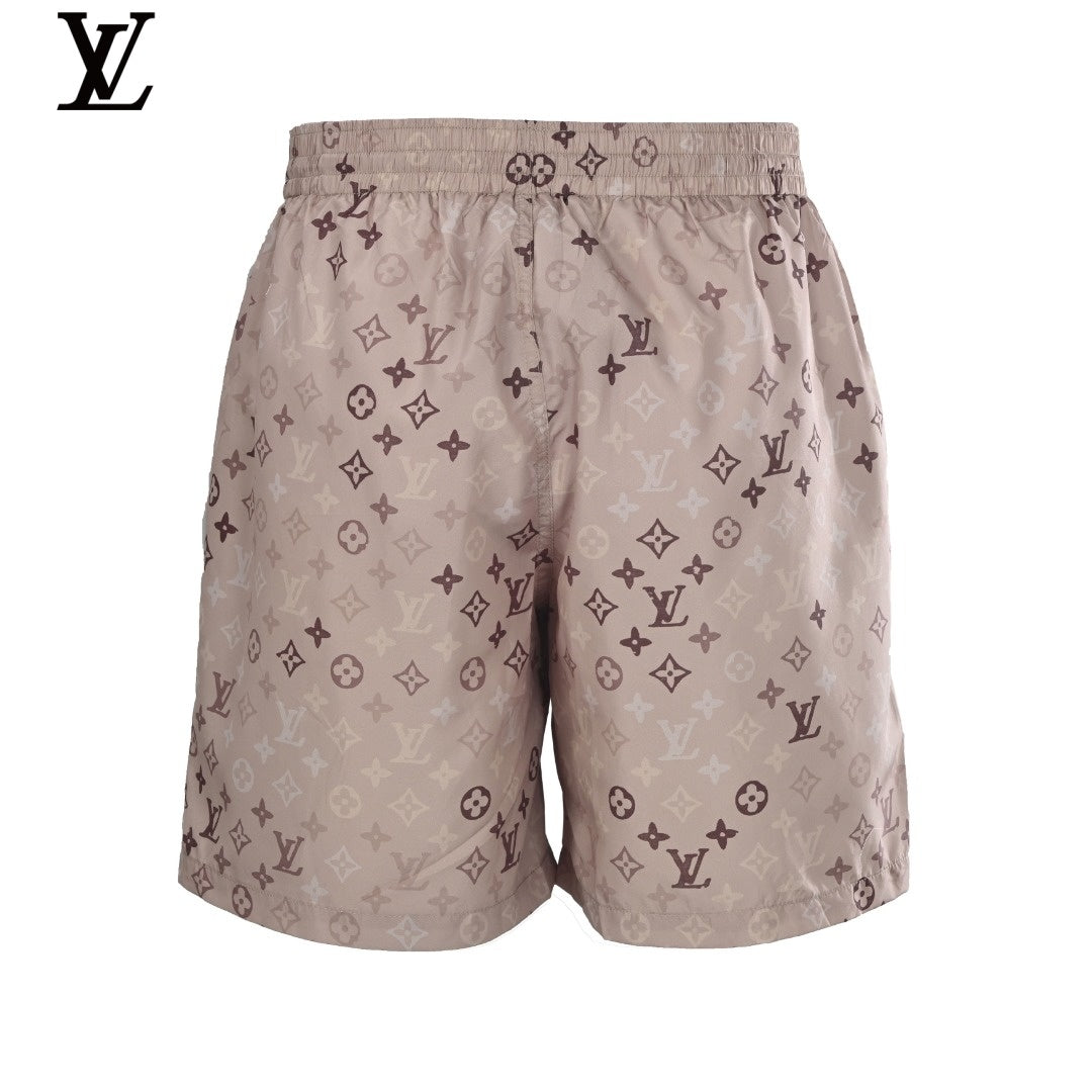 Louis Vuitton Beige Monogram Drawstring Swim Shorts