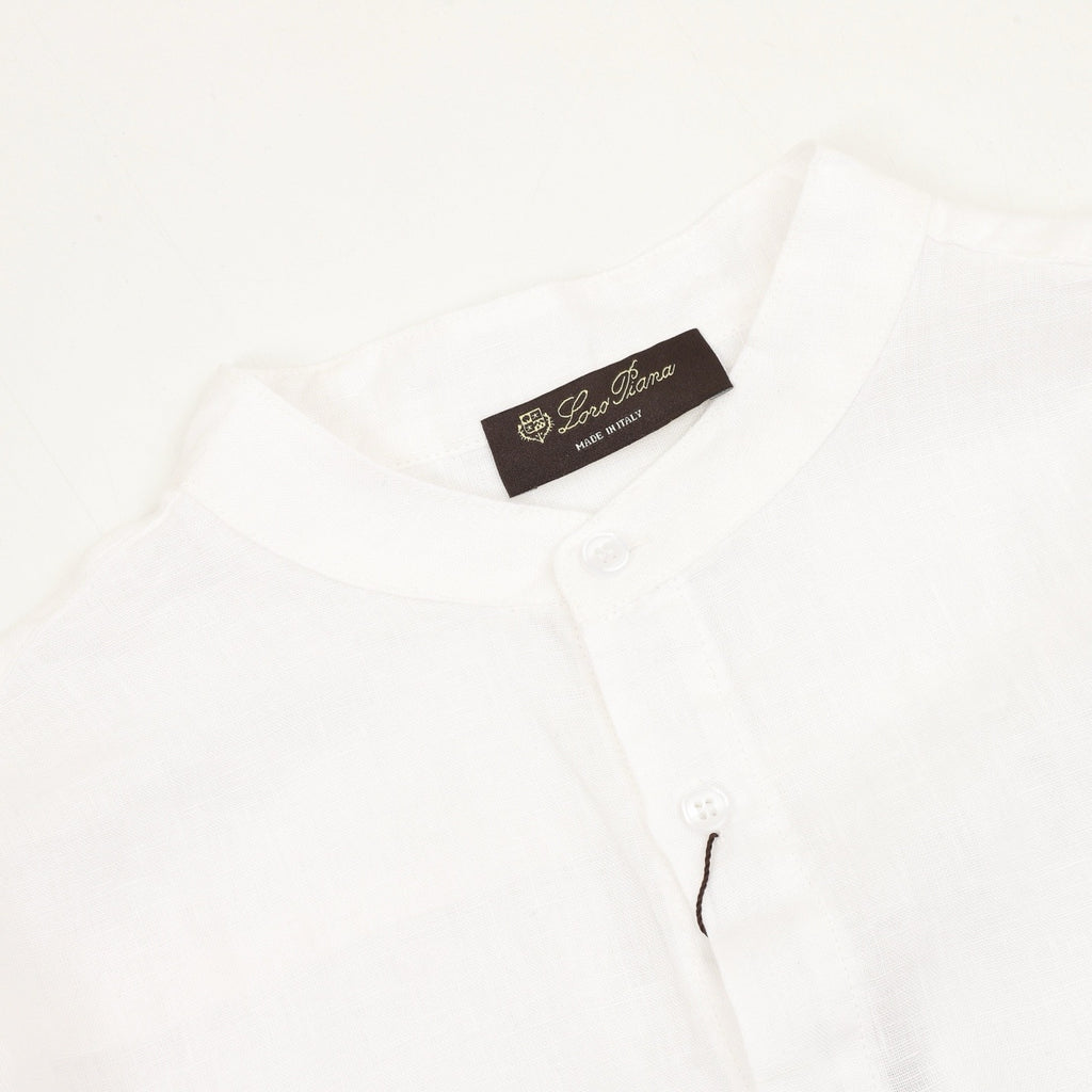 Loro Piana Crew Neck Linen Shirt