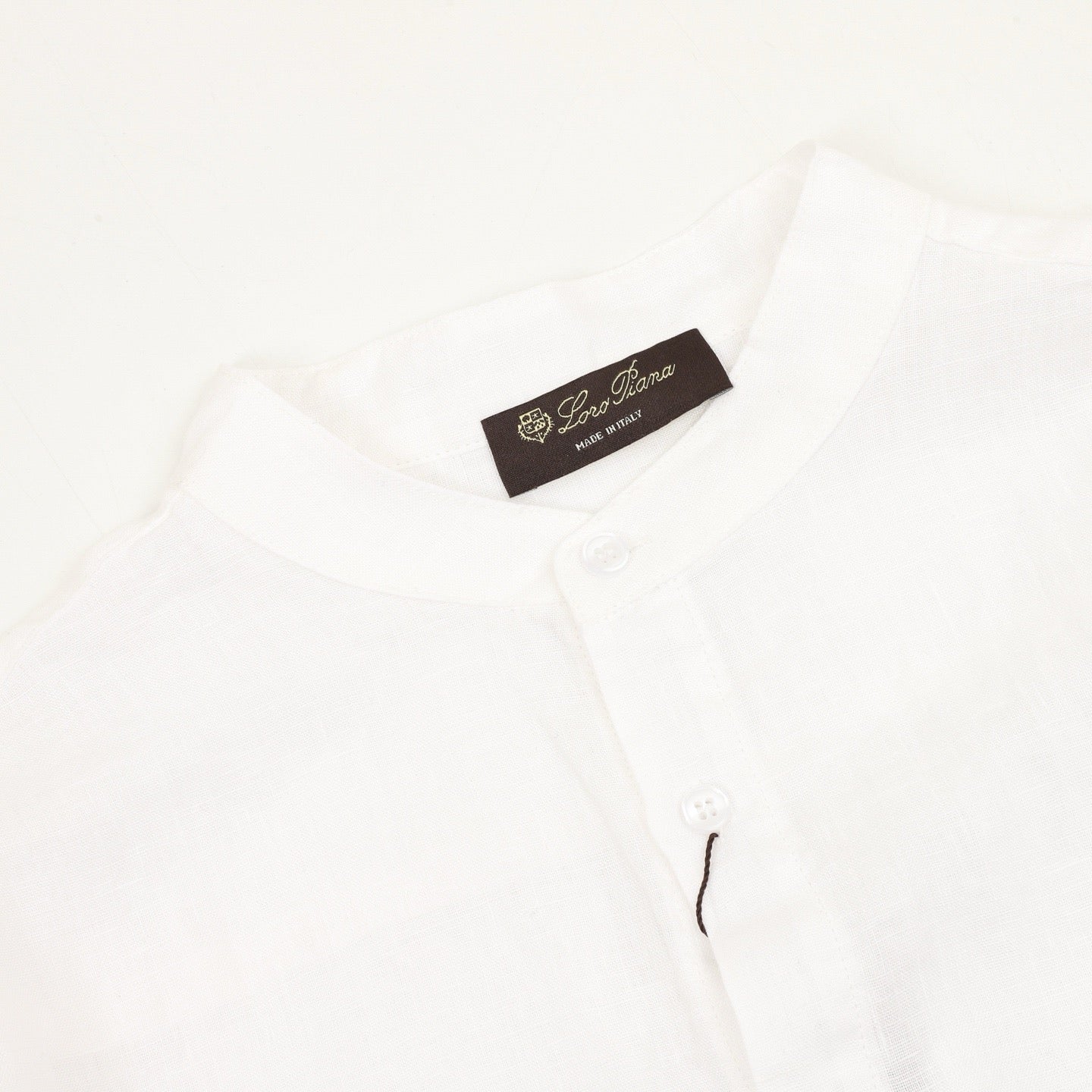 Loro Piana Crew Neck Linen Shirt