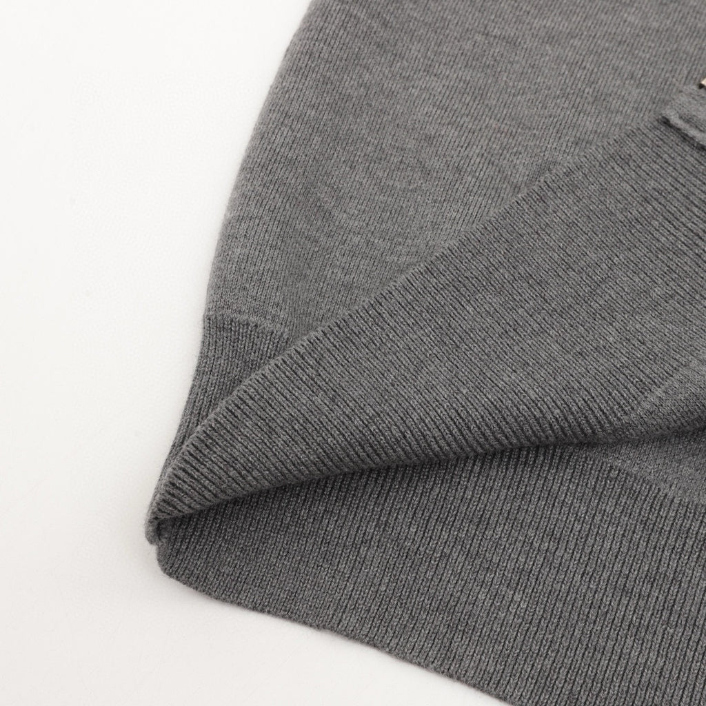 Loewe Anagram Zip-Up Hooded Knit Cardigan