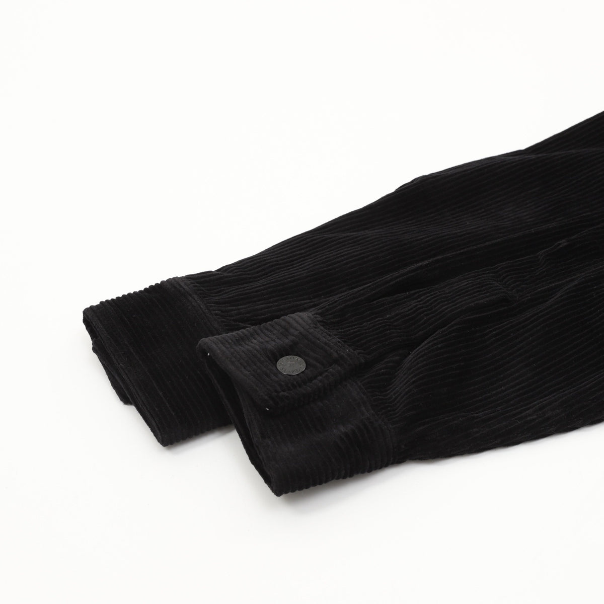 Stone Island Women's & Men's Black Compass Patch Corduroy Shirt Jacket