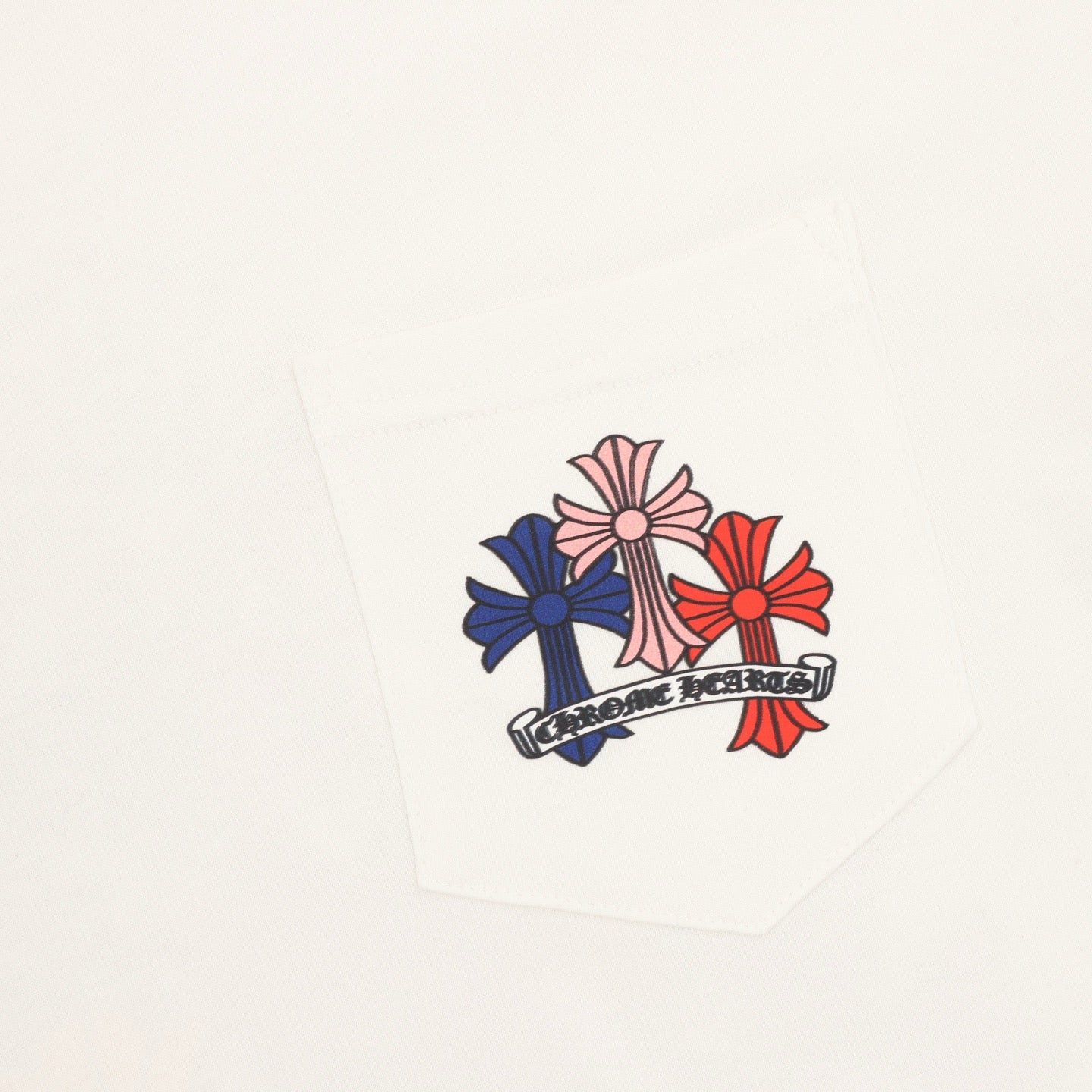 Chrome Hearts 25FW Colorful Cross Print Long Sleeve T-Shirt