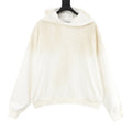 Acne Studios Six-Color Spray Paint Distressed Back Letter Hoodie | Light Grey Oversized Luxury Sweatshirt