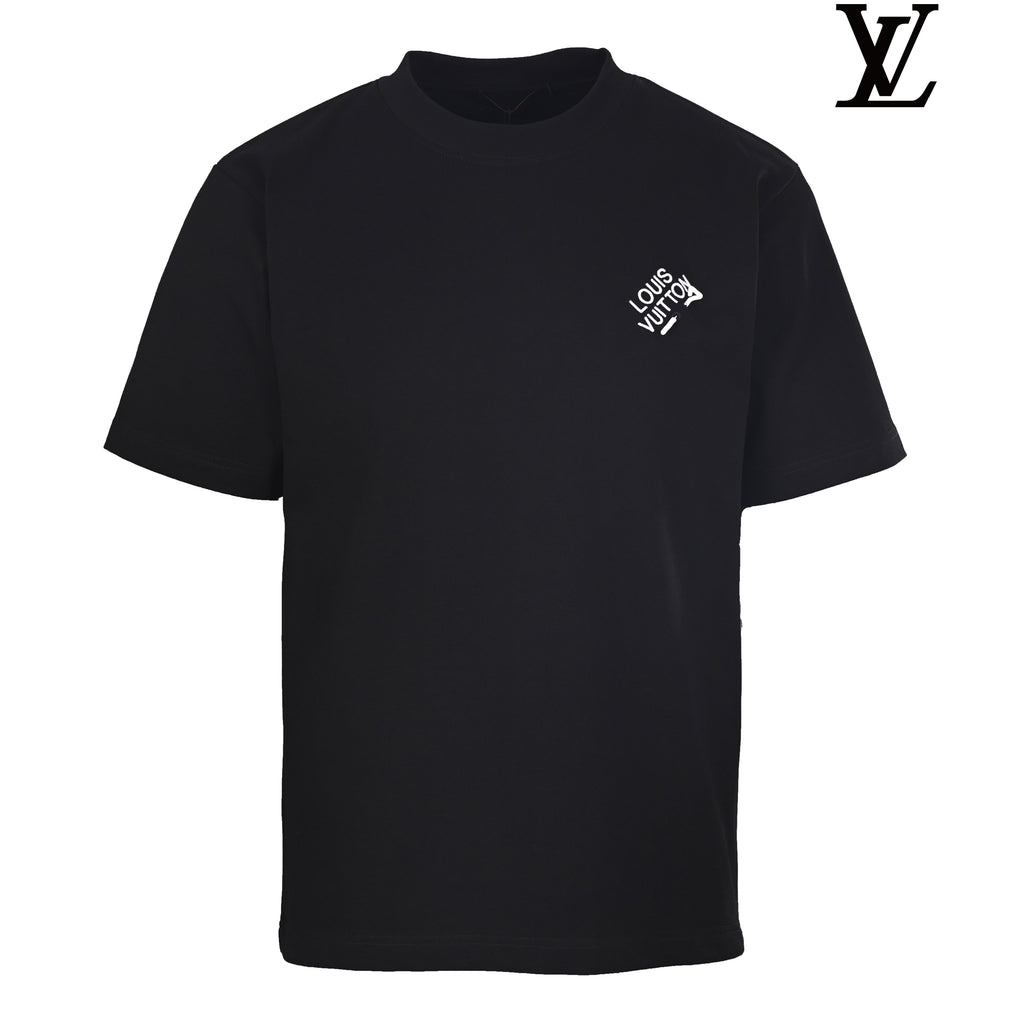 Louis Vuitton Light Blue Monogram Knit Polo Shirt