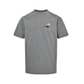 Dior Men's Grey Cartoon Embroidered Short-Sleeve T-Shirt